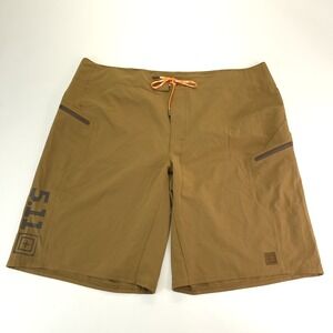 5.11 Tactical Shorts Mens 40 Brown Recon Vandal Rip Stop Lightweight Boardshorts